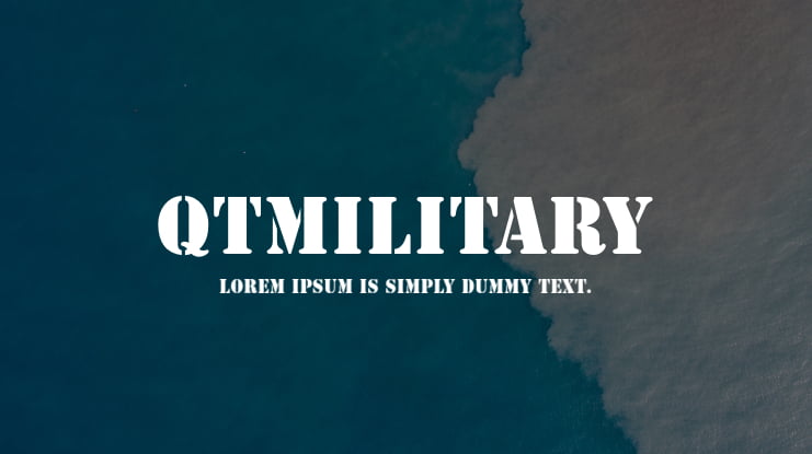 QTMilitary Font