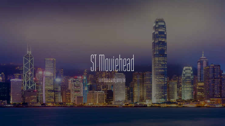 ST Moviehead Font Family