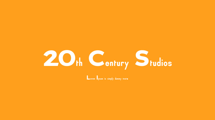 20th Century Studios Font