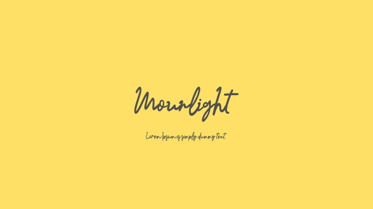 Mounlight Font