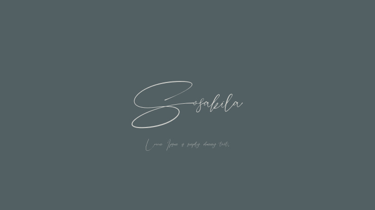 Sosakila Font