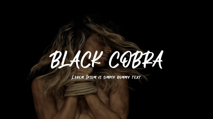 BLACK COBRA Font