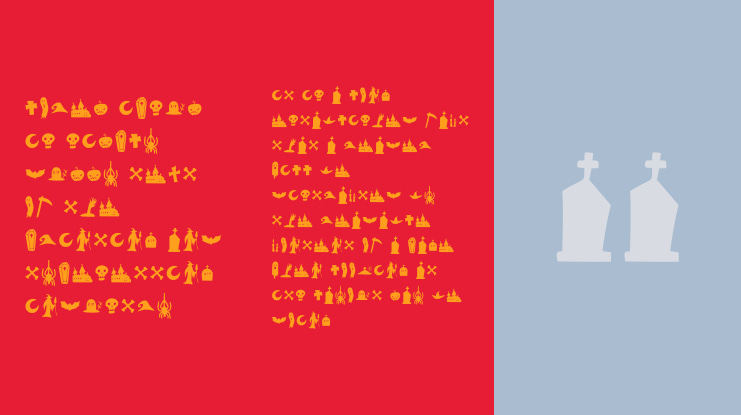 Halloween Clipart Font