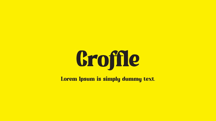 Croffle Font