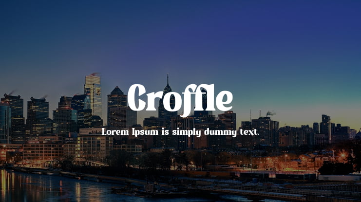 Croffle Font