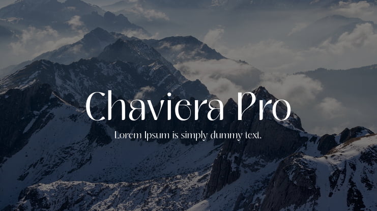 Chaviera Pro Font Family