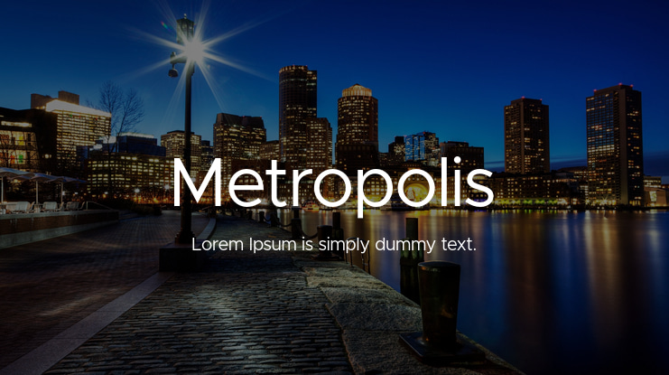 Metropolis Font Family