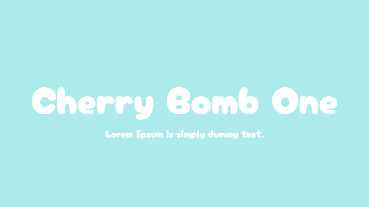 Cherry Bomb One Font