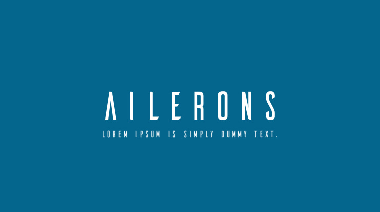Ailerons Font