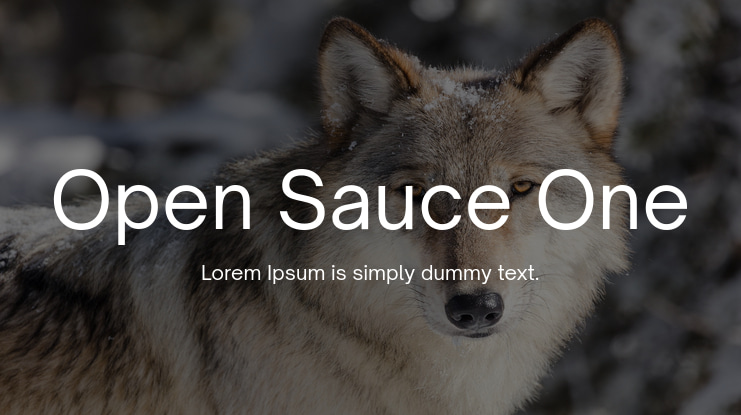 Open Sauce One Font Family