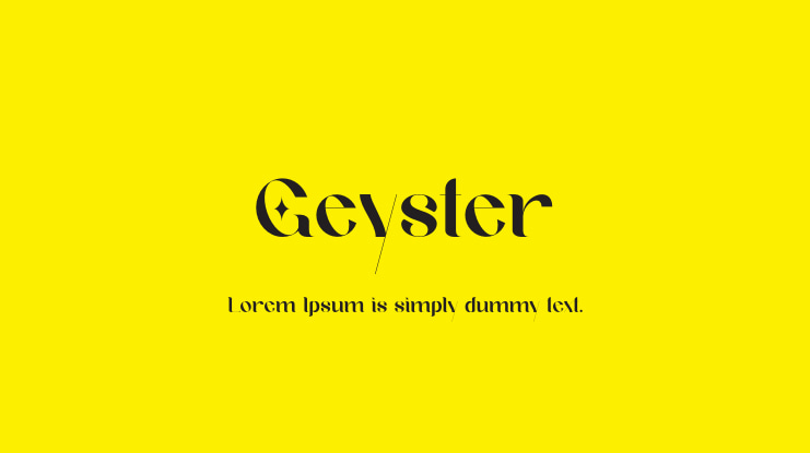 Geyster Font Family