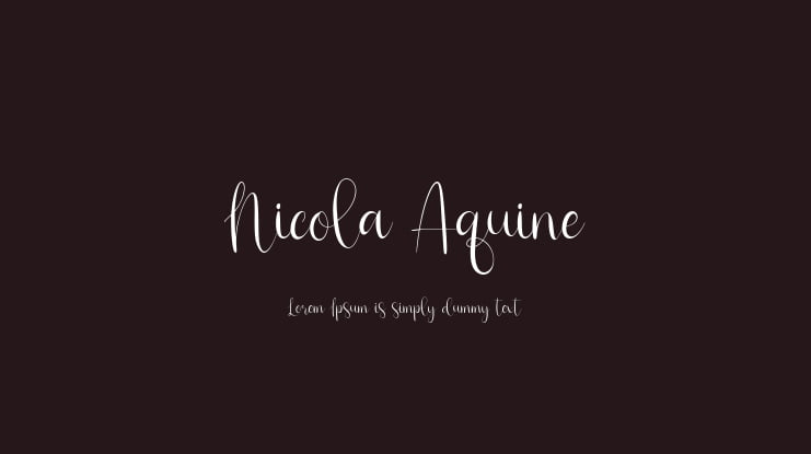 Nicola Aquine Font