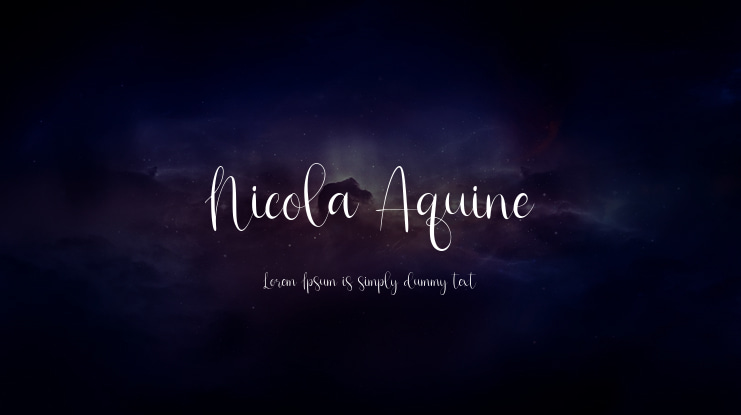 Nicola Aquine Font