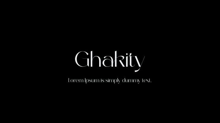 Ghakity Font