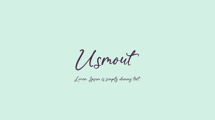 Usmout Font