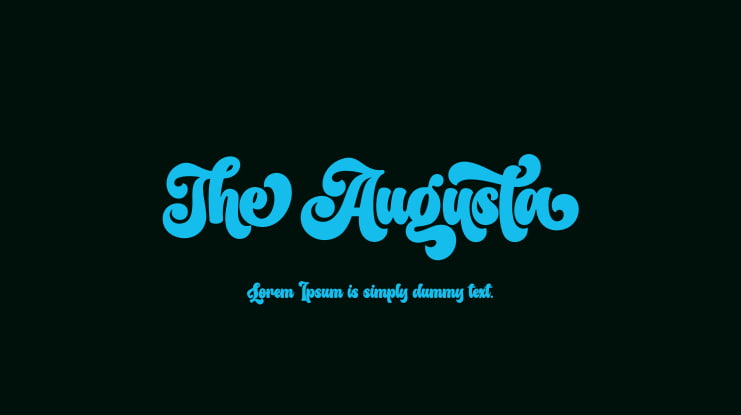 The Augusta Font
