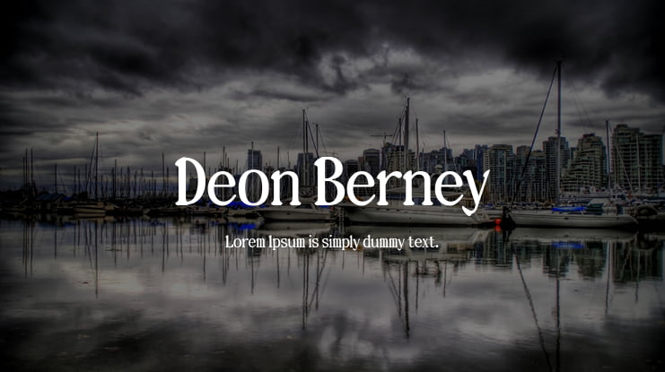 Deon Berney Font