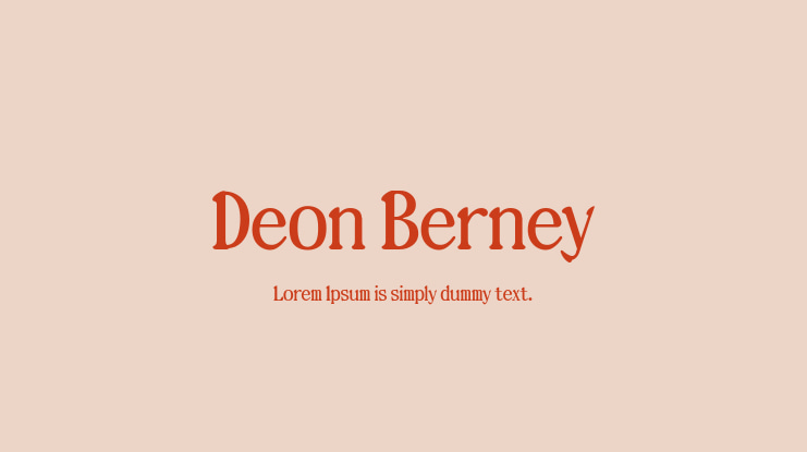 Deon Berney Font