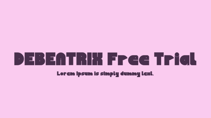 DEBEATRIX Free Trial Font