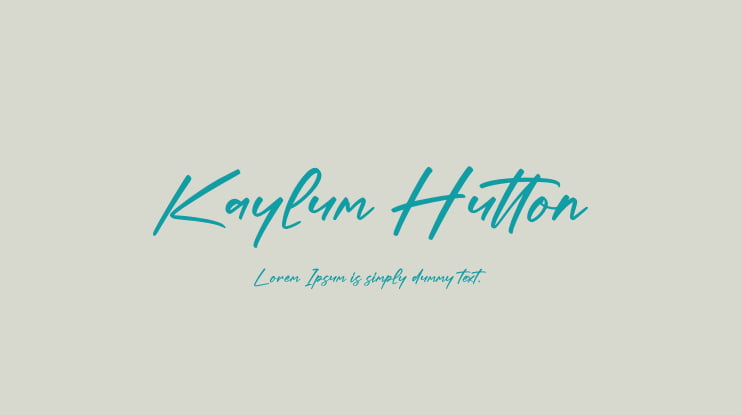 Kaylum Hutton Font