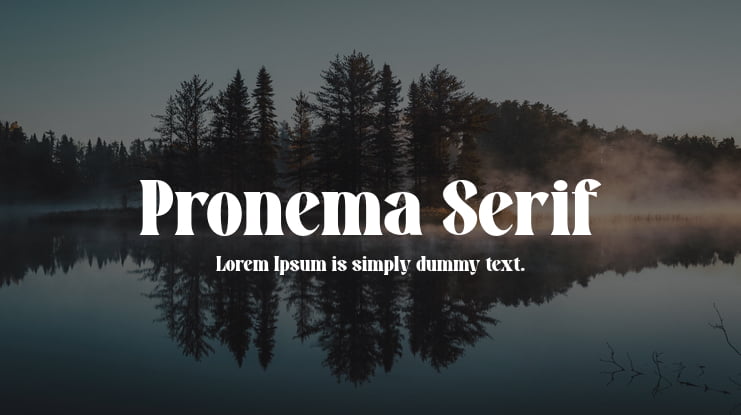 Pronema Serif Font