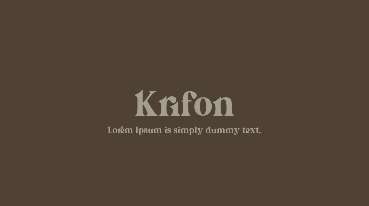 Krifon Font