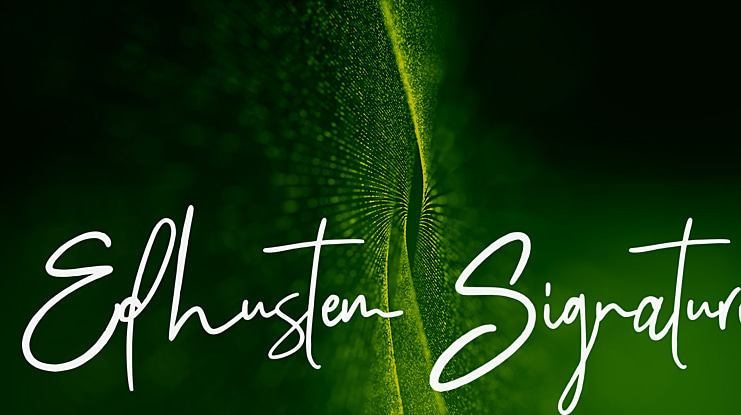 Edhustem Signature Font