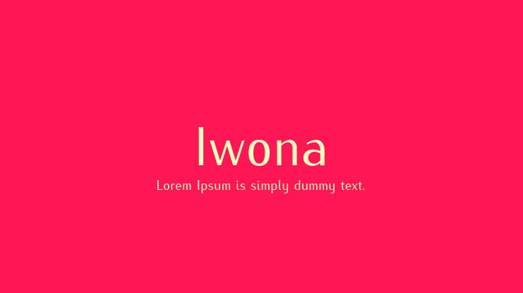 Iwona Font Family