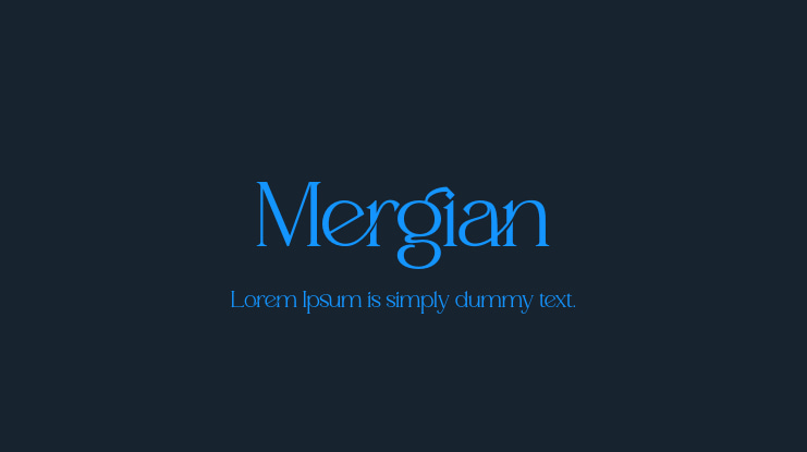 Mergian Font