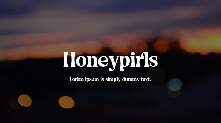 Honeypirls Font
