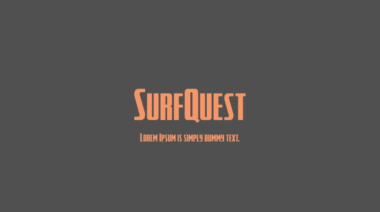 SurfQuest Font Family