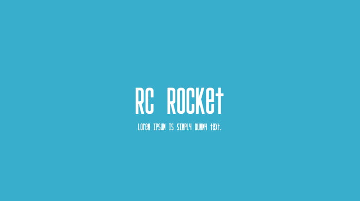 RC Rocket Font