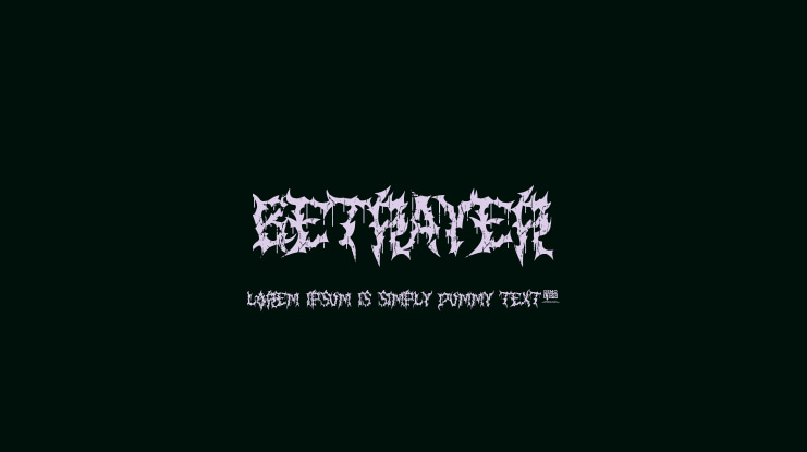 Betrayer Font