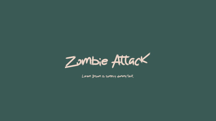 Zombie Attack Font