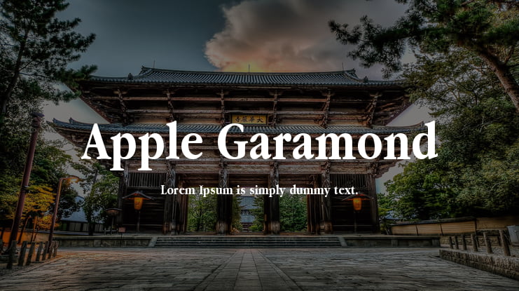Apple Garamond Font Family