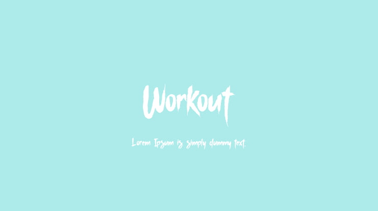 Workout Font