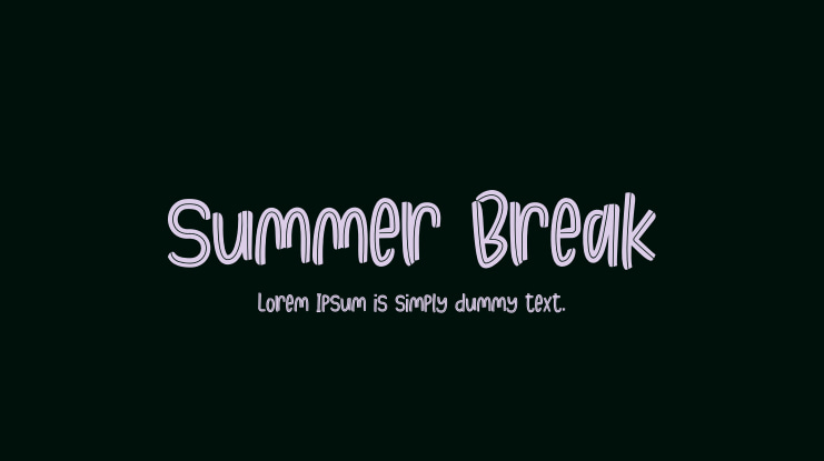 Summer Break Font