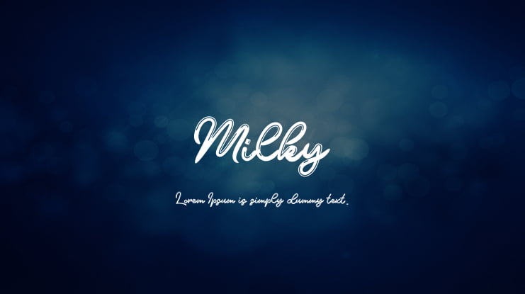 Milky Font