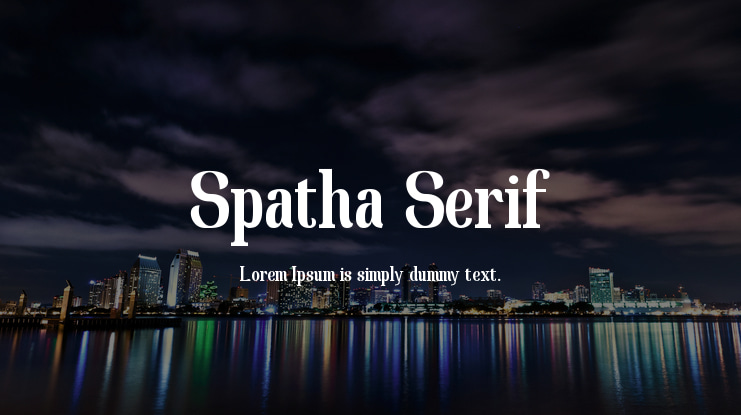 Spatha Serif Font