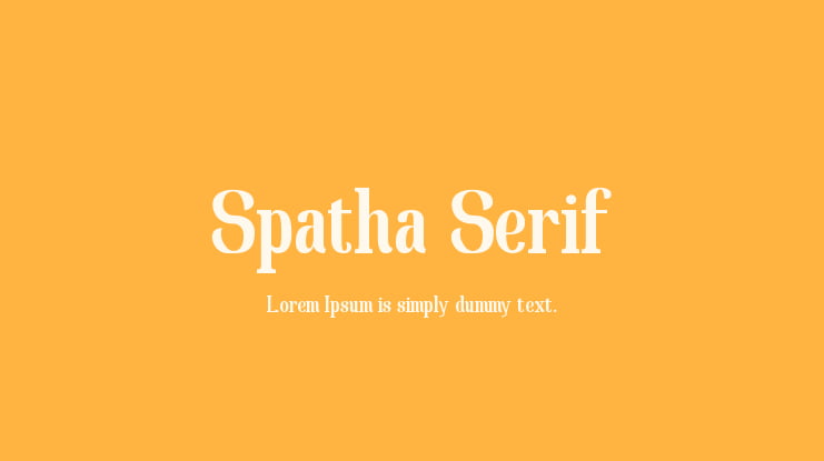 Spatha Serif Font
