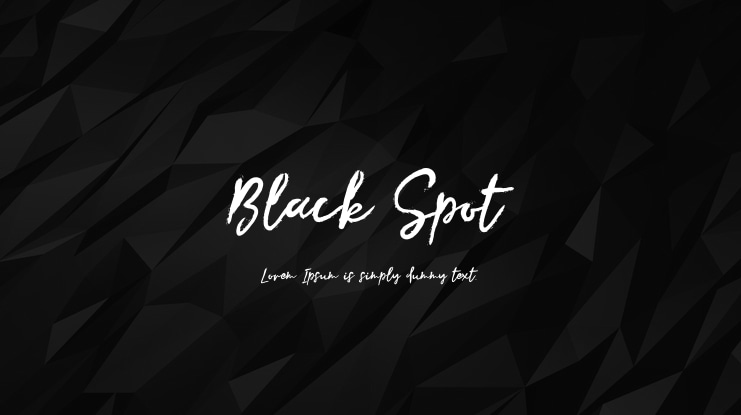 Black Spot Font