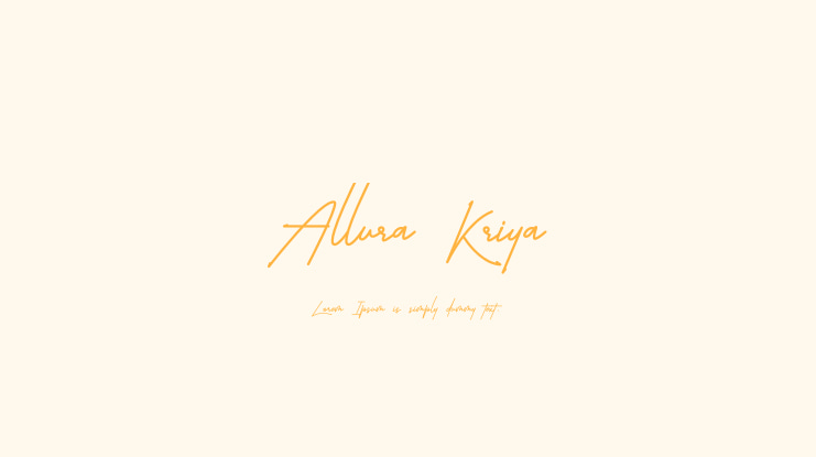 Allura Kriya Font