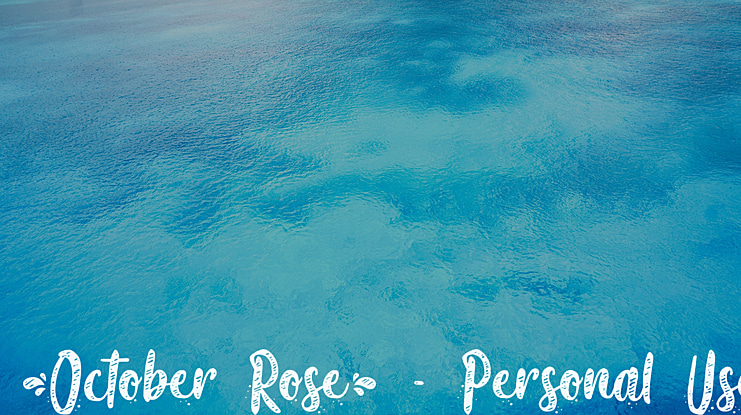 October Rose - Personal Use Font