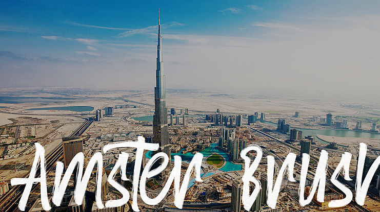 Amster Brush Font Family