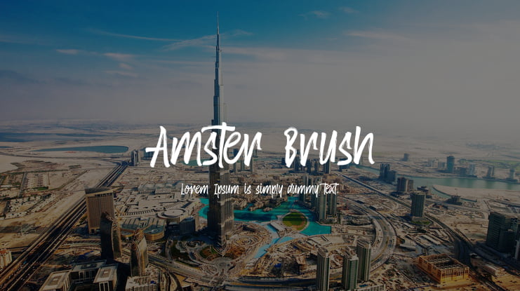 Amster Brush Font Family