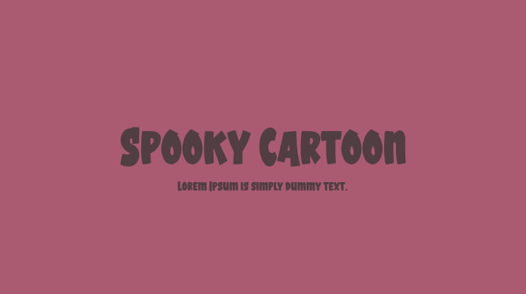 Spooky Cartoon Font Family