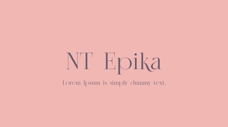 NT Epika Font Family