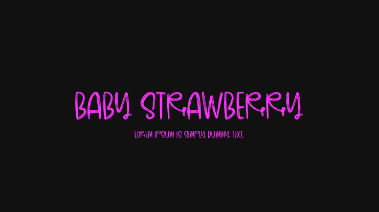 Baby Strawberry Font