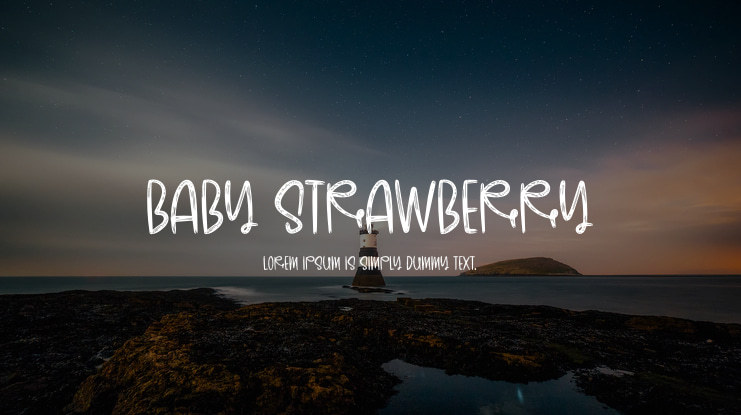 Baby Strawberry Font
