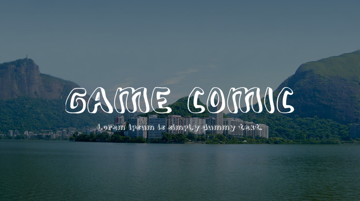GAME COMIC Font